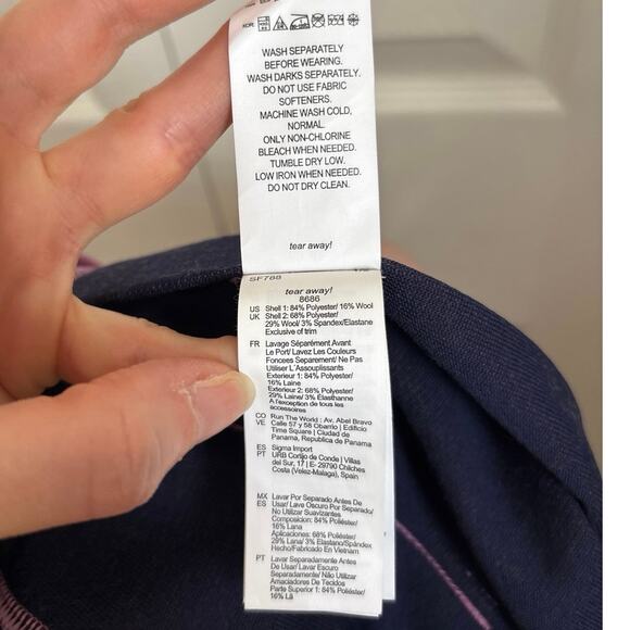 Brooks NWT Wool Blend Pleated Active Joyride Skirt in Heathered Currant Size M - Picture 8 of 11